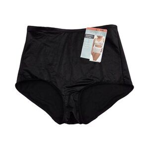 NWT Women's - Underscore Moderate Control Black Briefs, Size XXXL